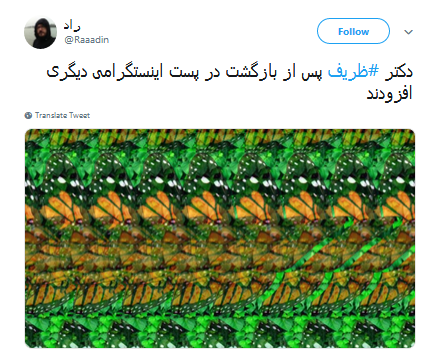 واکنش طنز کاربران به پست ناخوانای ظریف واکنش طنز کاربران به پست ناخوانای ظریف